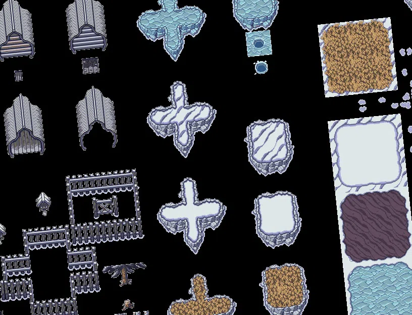 RPG Maker MZ - Legends of Russia - Winter Village Tiles Screenshot 5