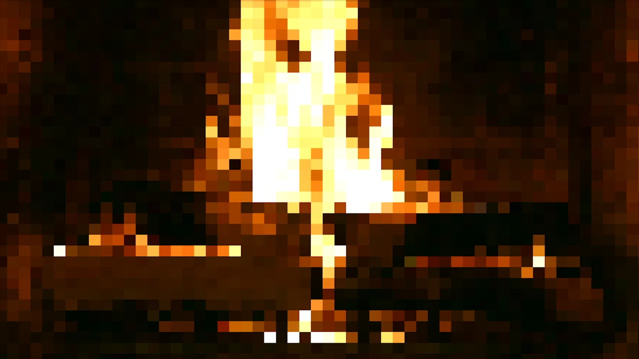 8 Bit Christmas Fireplace Screenshot 1