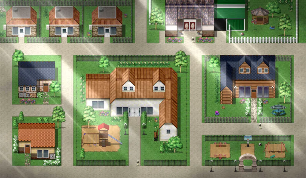 RPG Maker MZ - KR Urban Modern Tileset Screenshot 1