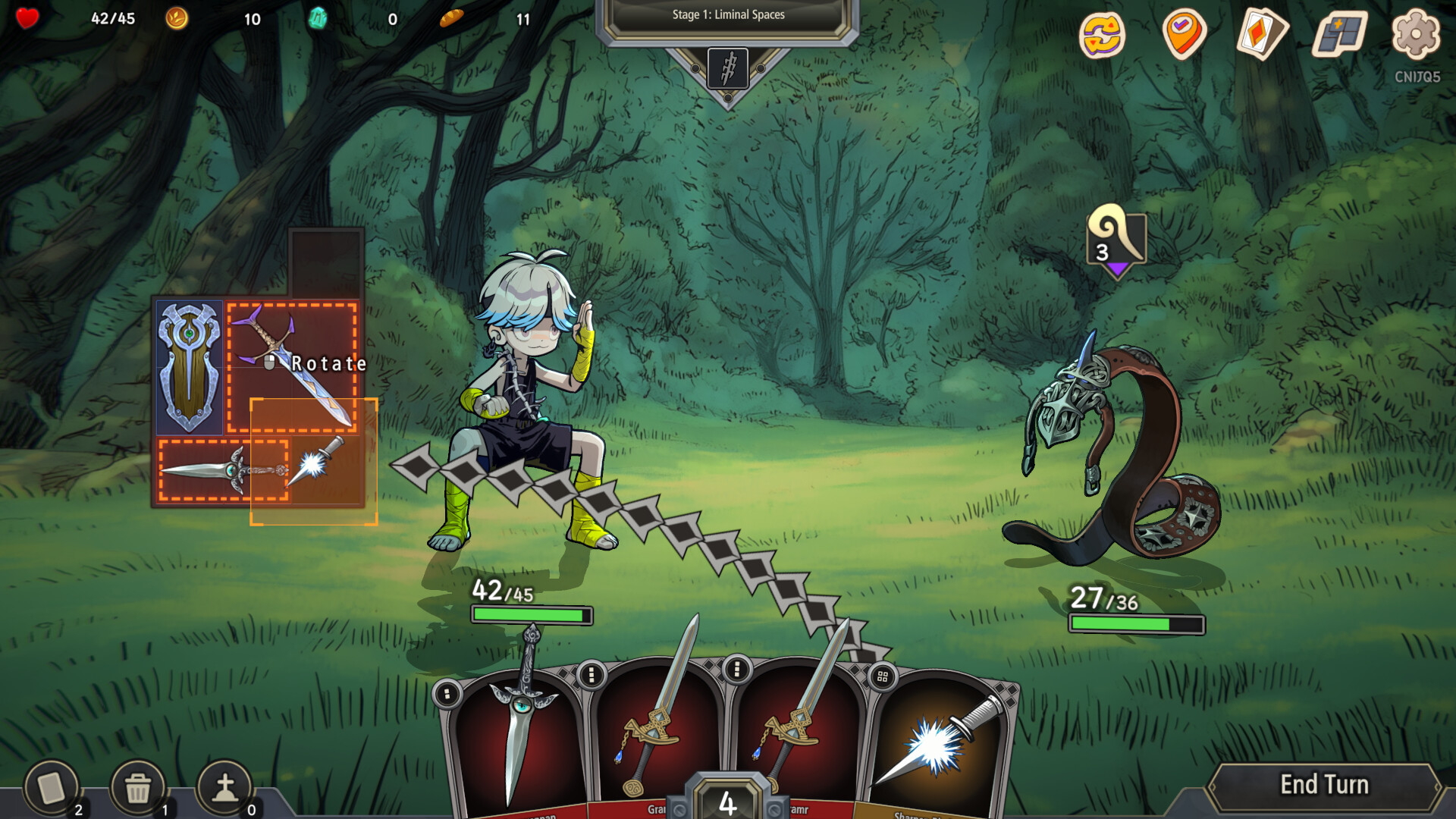 Pocket Legend : Inventory Roguelike Deckbuilder Screenshot 0