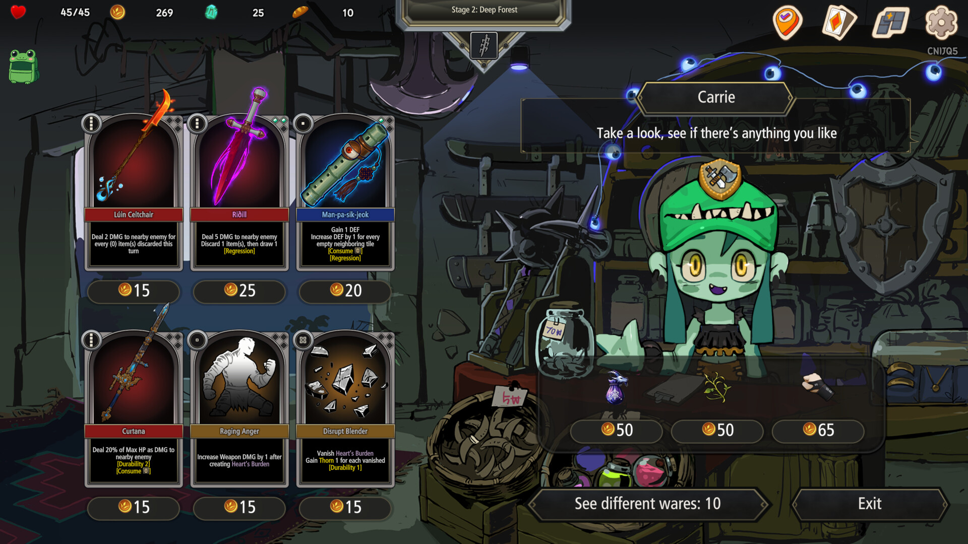 Pocket Legend : Inventory Roguelike Deckbuilder Screenshot 11