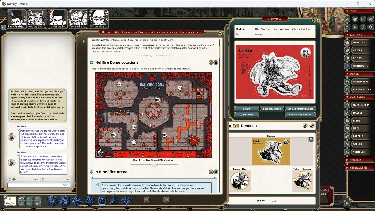 Fantasy Grounds - Dungeons & Dragons - Netflix - Stranger Things: Welcome to the Hellfire Club Screenshot 6