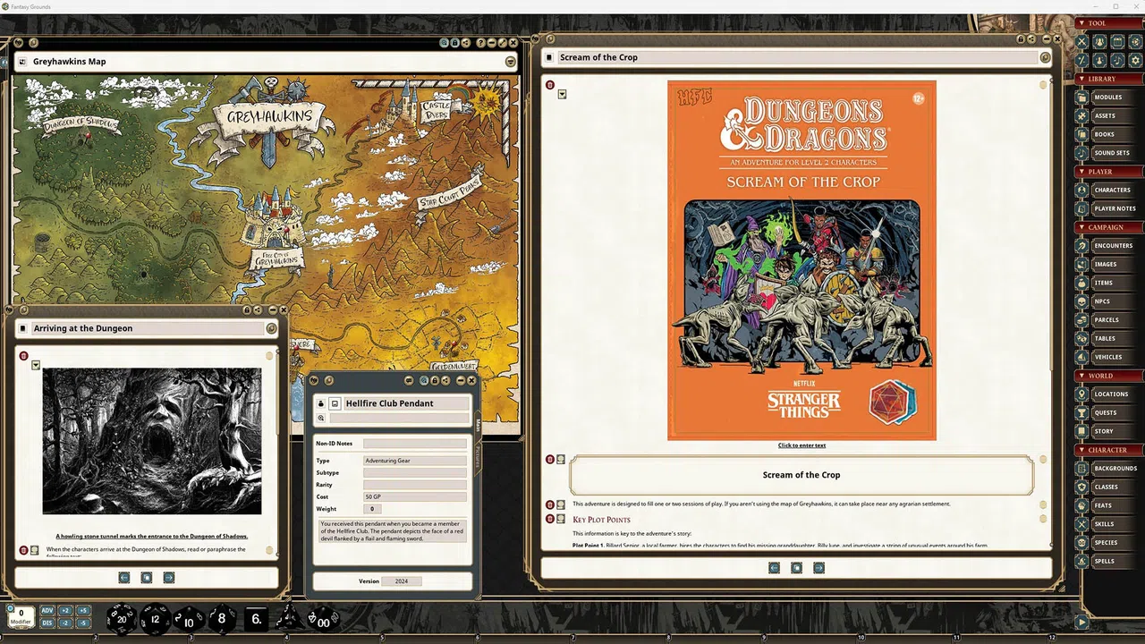 Fantasy Grounds - Dungeons & Dragons - Netflix - Stranger Things: Welcome to the Hellfire Club Screenshot 3