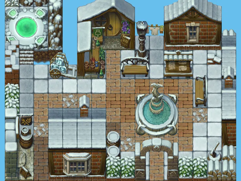 RPG Maker MZ - Grid Map Tiles  RPG Maker Edition Screenshot 4