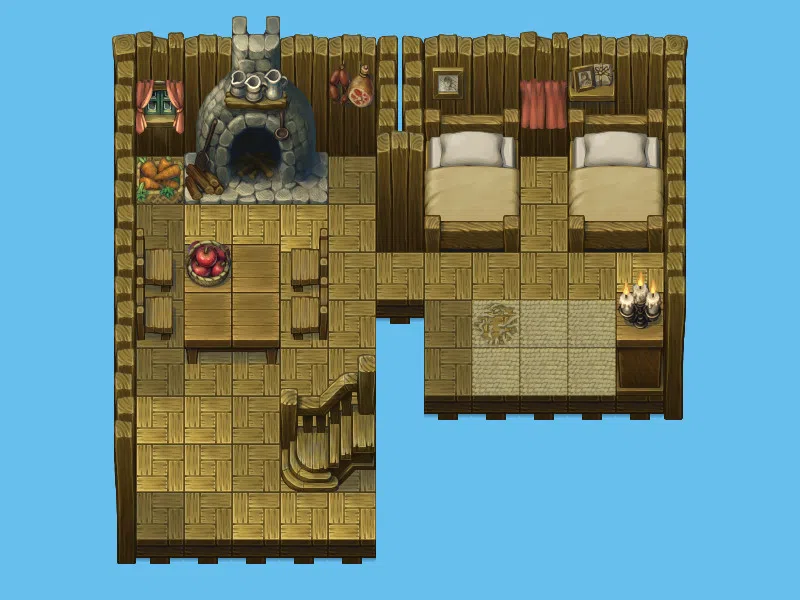 RPG Maker MZ - Grid Map Tiles  RPG Maker Edition Screenshot 1
