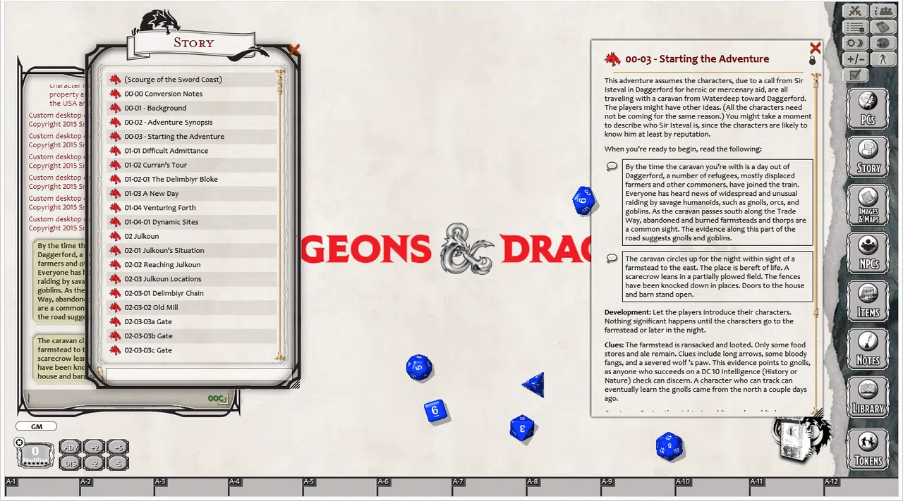 Fantasy Grounds - D&D Scourge of the Sword Coast Screenshot 1