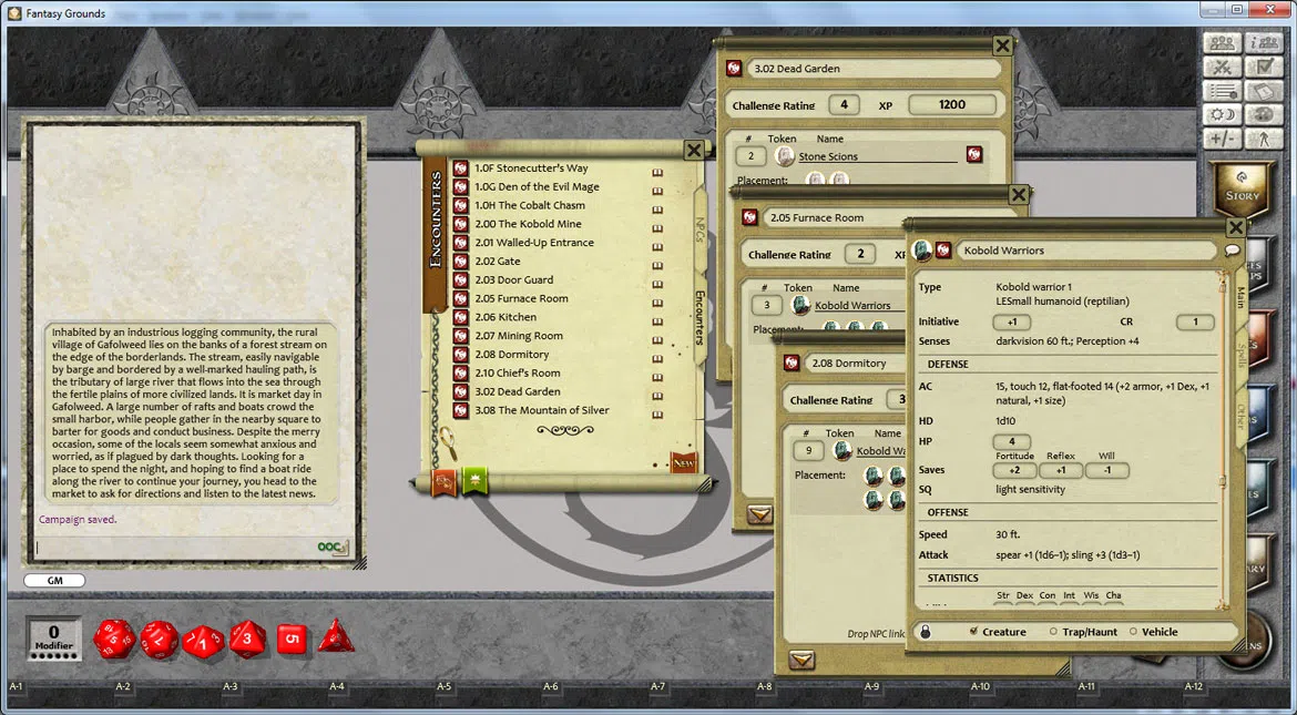 Fantasy Grounds - PFRPG Basic Paths: Fangs from the Past Screenshot 2