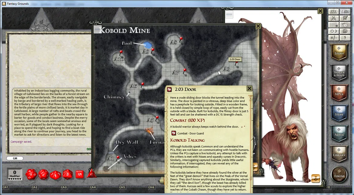 Fantasy Grounds - PFRPG Basic Paths: Fangs from the Past Screenshot 1
