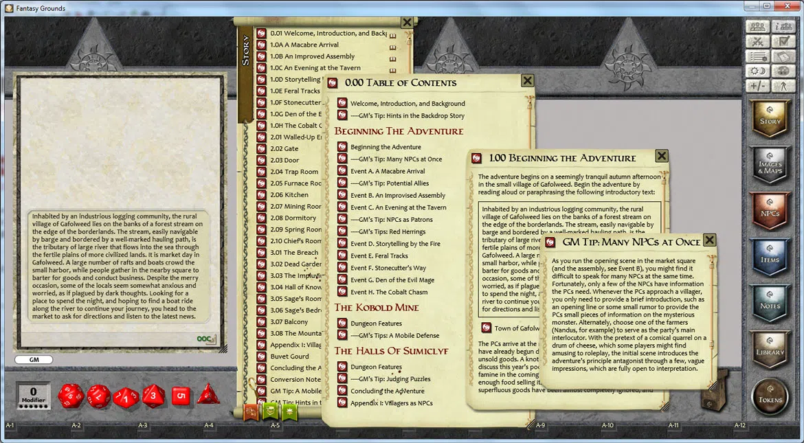 Fantasy Grounds - PFRPG Basic Paths: Fangs from the Past Screenshot 4