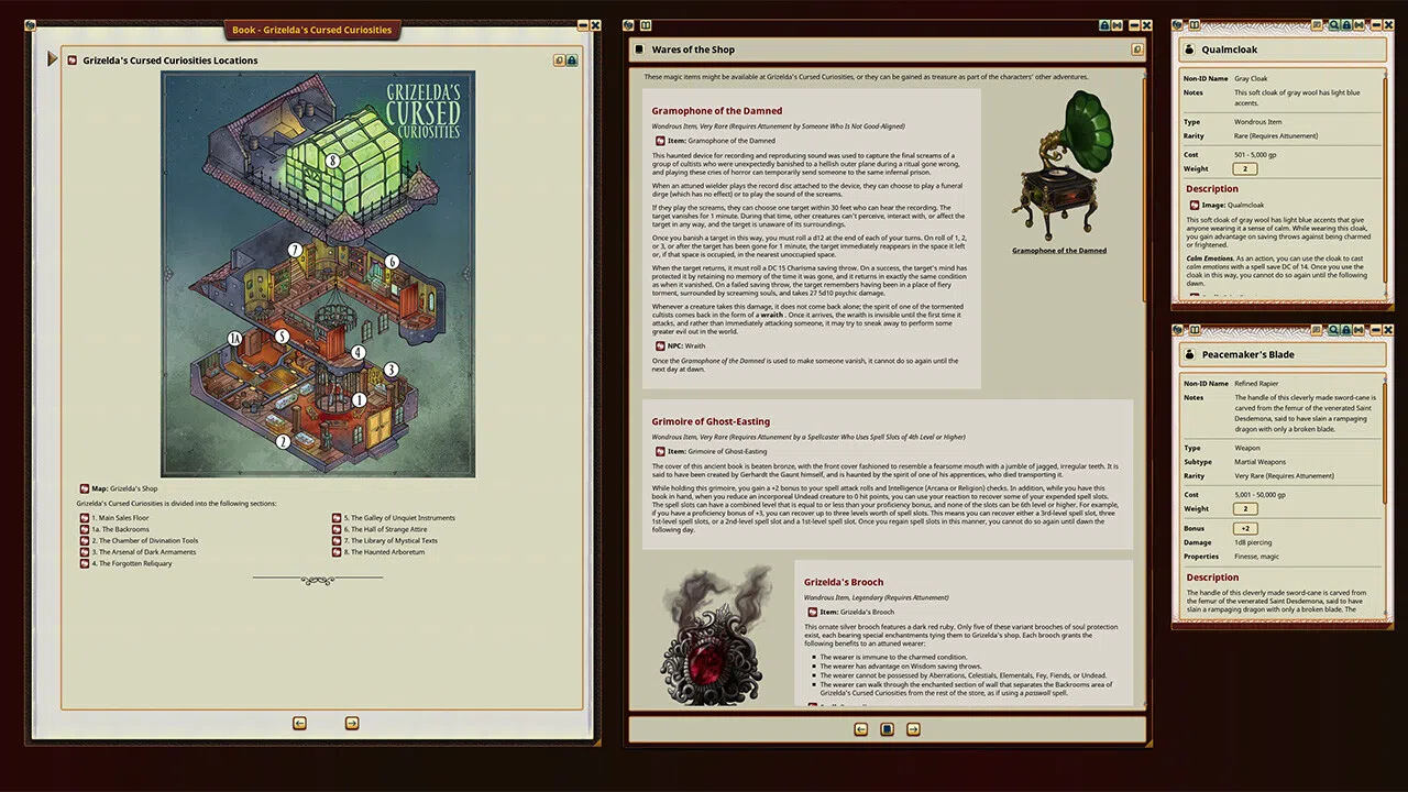 Fantasy Grounds - Grizelda's Cursed Curiosities Screenshot 1