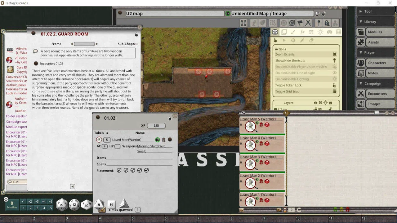 Fantasy Grounds - D&D Classics: U2 Danger at Dunwater (1E) Screenshot 1