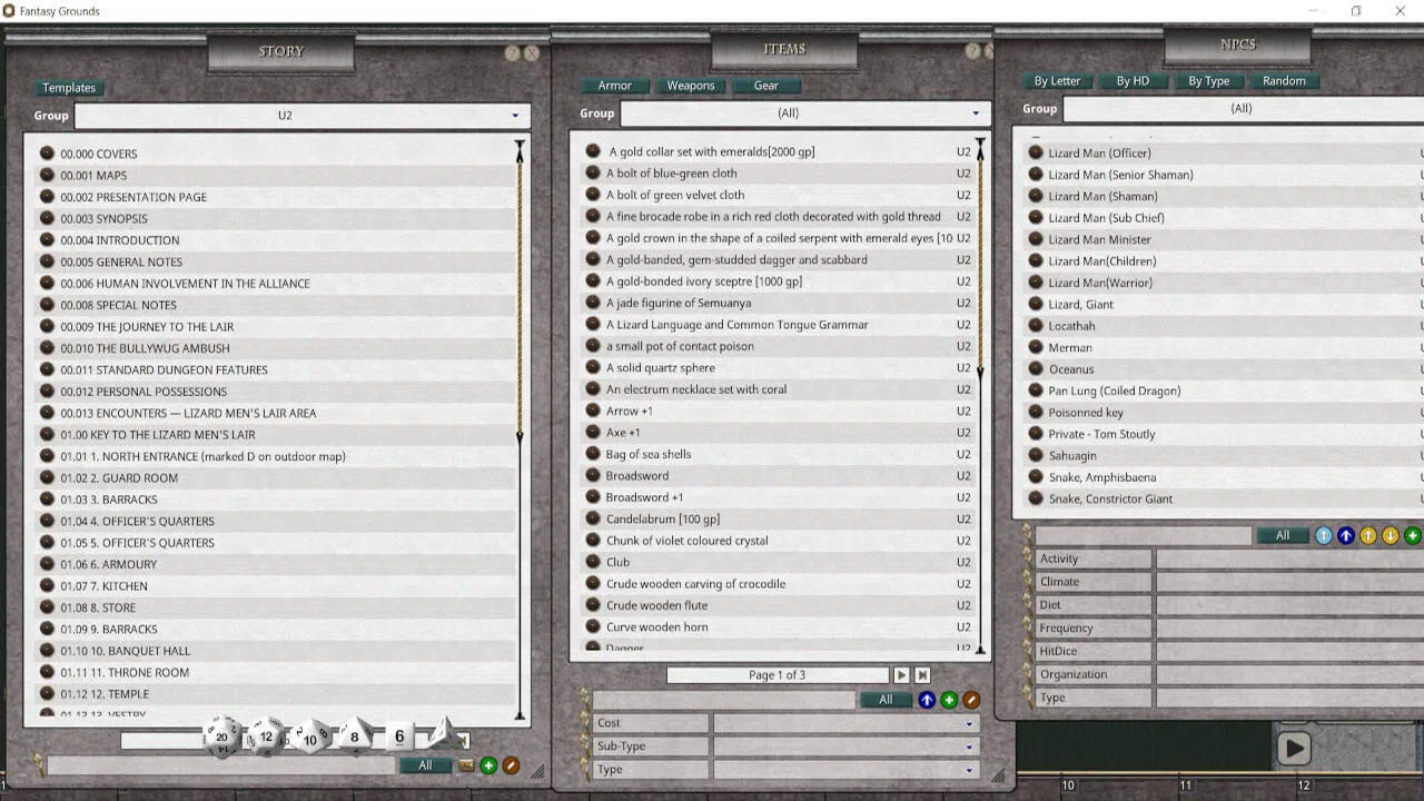 Fantasy Grounds - D&D Classics: U2 Danger at Dunwater (1E) Screenshot 0