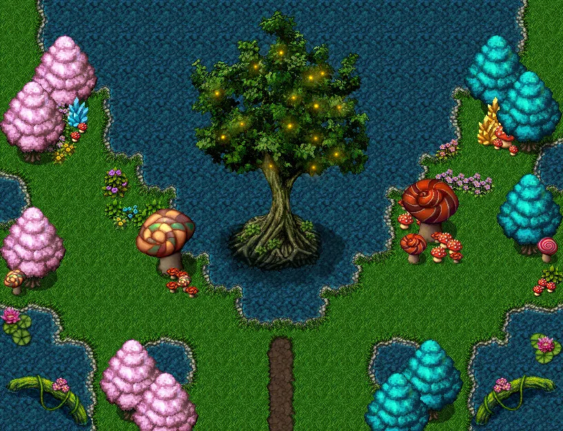 RPG Maker MZ - Wonderland Forest Tileset Screenshot 0