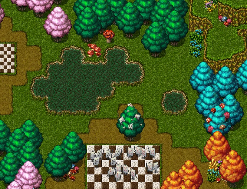 RPG Maker MZ - Wonderland Forest Tileset Screenshot 1