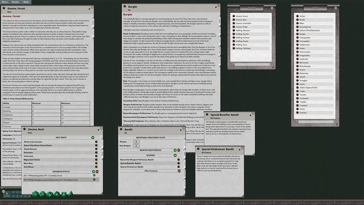 Fantasy Grounds - D&D Classics - PHBR9 The Complete Book of Gnomes & Halflings (2E) Screenshot 1