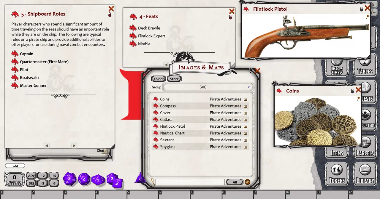 Fantasy Grounds - Pirate Adventurers (5E) Screenshot 2
