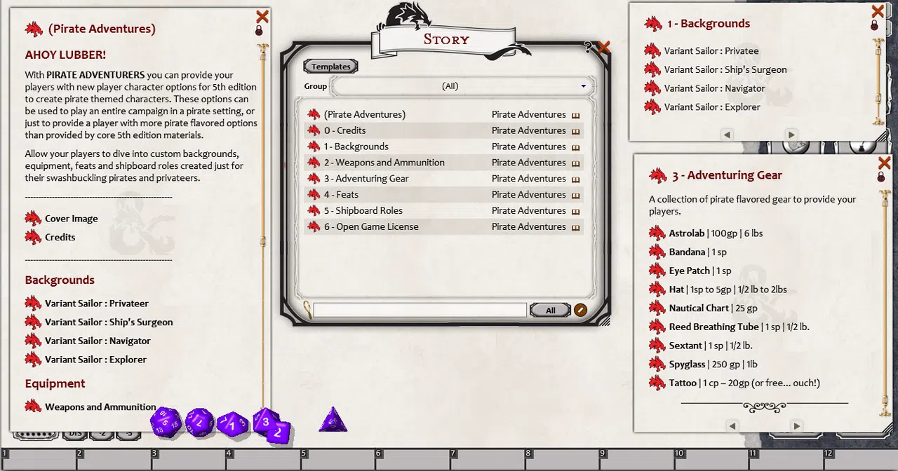 Fantasy Grounds - Pirate Adventurers (5E) Screenshot 0