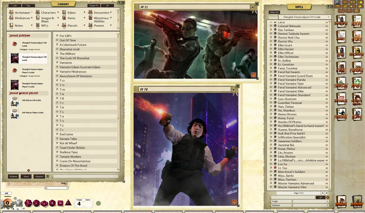 Fantasy Grounds - Shanghai Vampocalypse (Savage Worlds) Screenshot 3