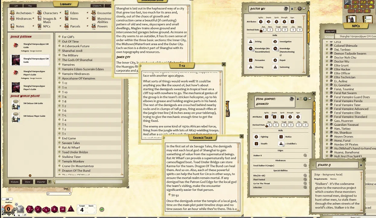 Fantasy Grounds - Shanghai Vampocalypse (Savage Worlds) Screenshot 0