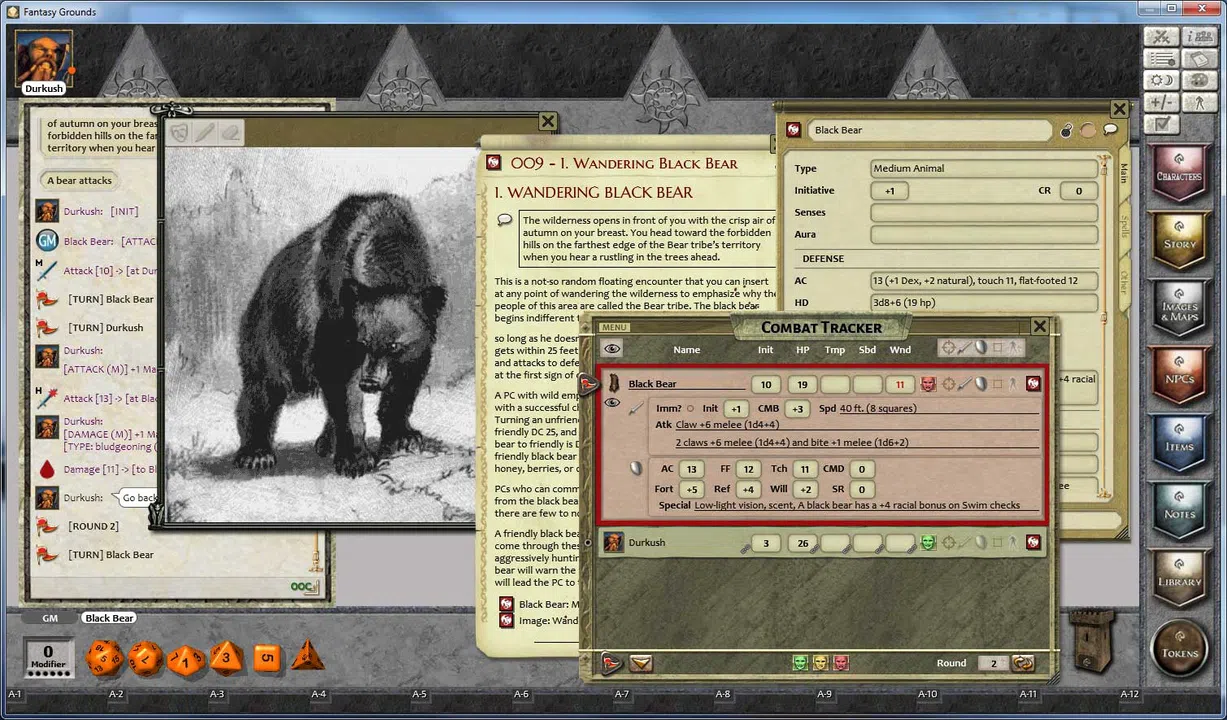 Fantasy Grounds - 3.5E/PFRPG 1 on 1 Adventure #3 The Forbidden Hills Screenshot 1