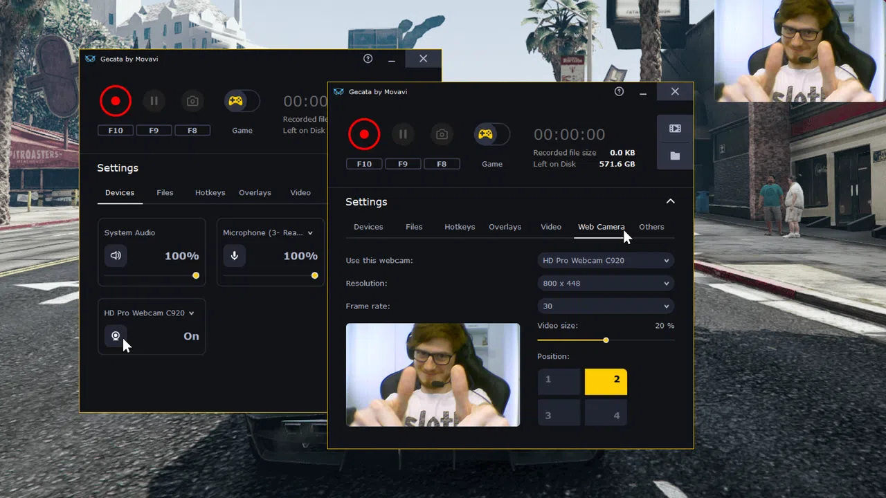 Gecata by Movavi 5 - Game Recording Software Screenshot 3