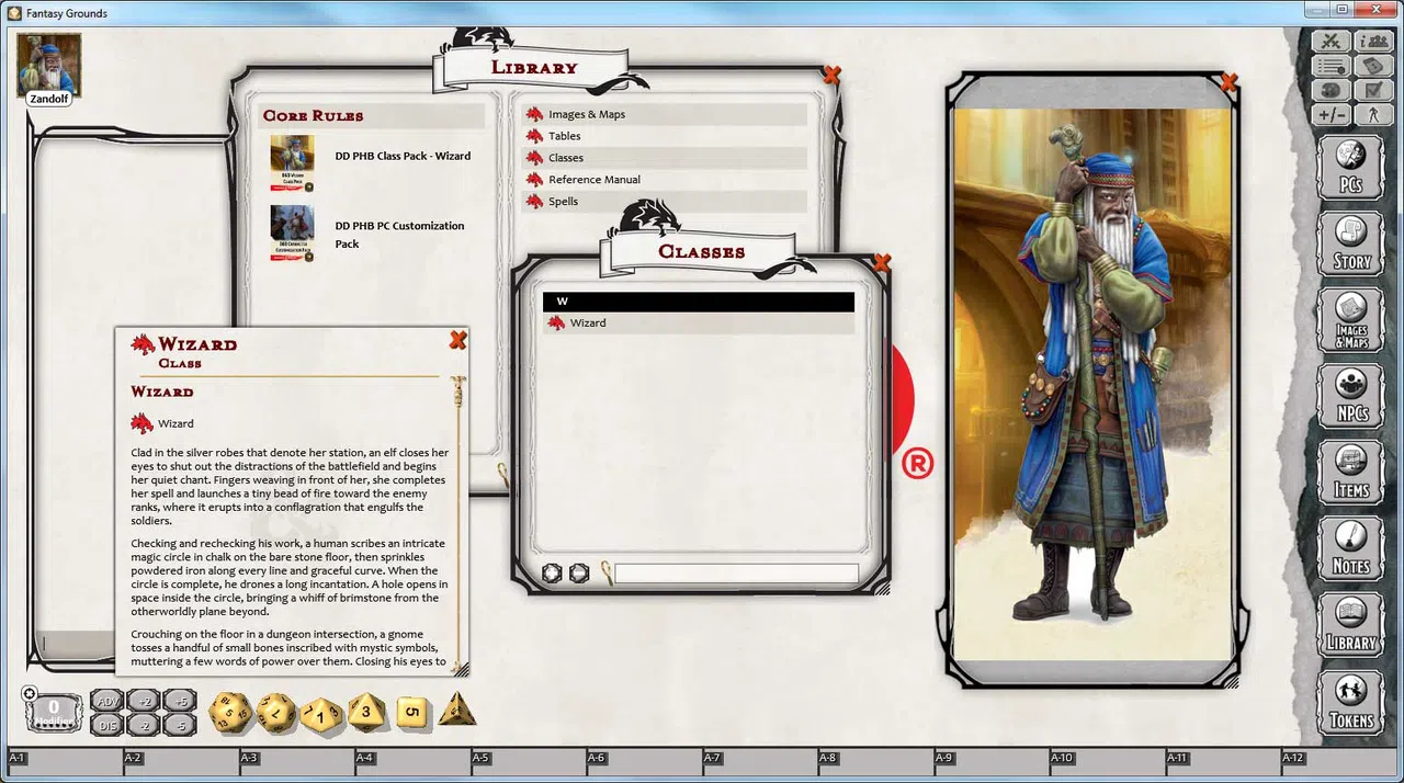Fantasy Grounds - D&D Wizard Class Pack Screenshot 0
