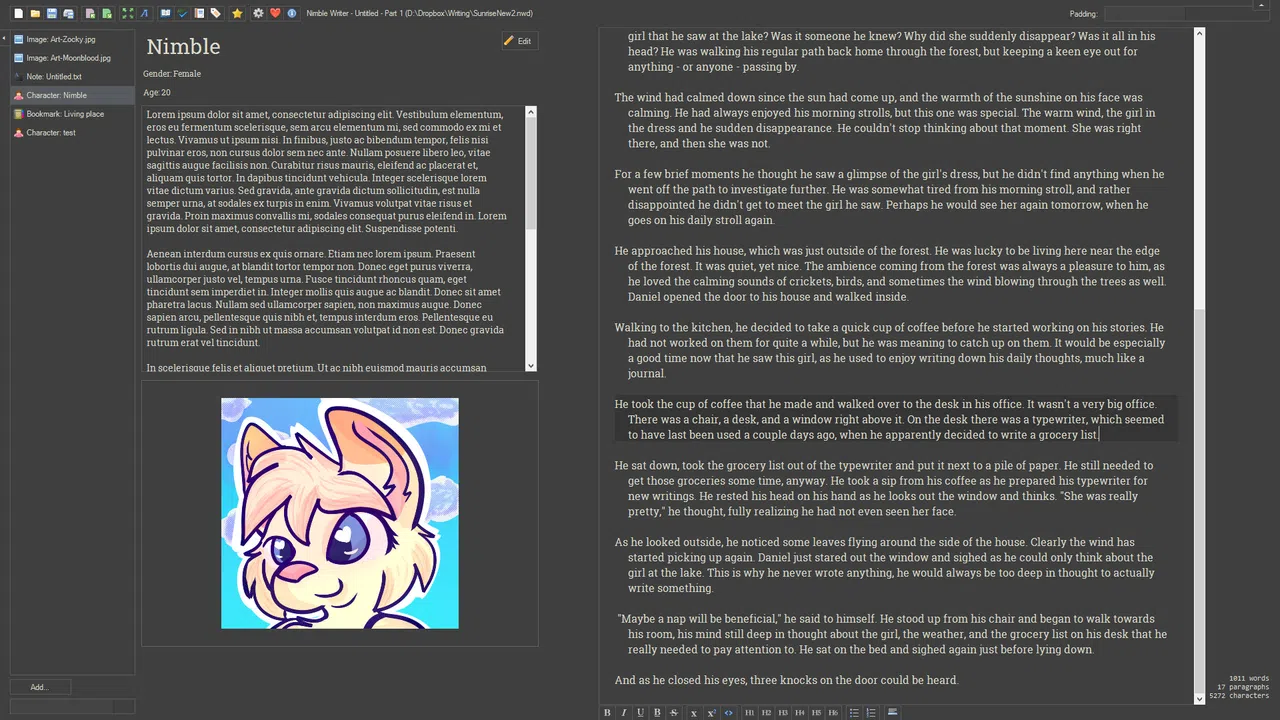 Nimble Writer Screenshot 2