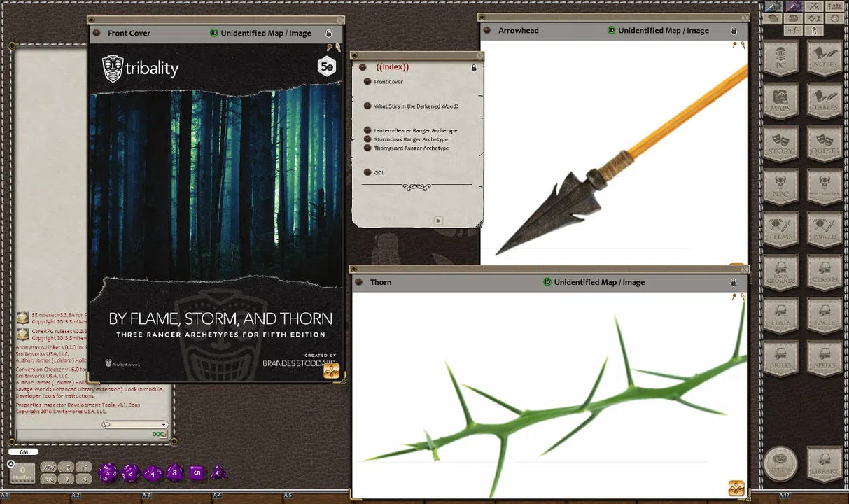 Fantasy Grounds - By Flame, Storm, and Thorn (5E) Screenshot 1