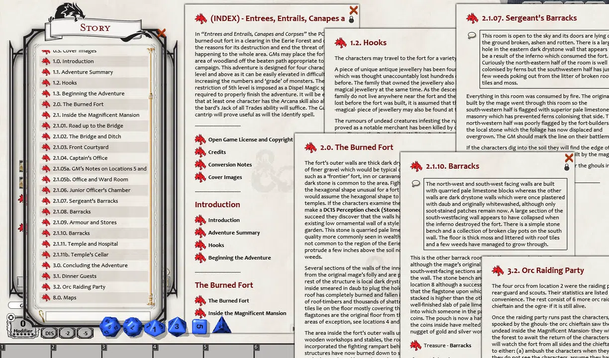 Fantasy Grounds - Entrees, Entrails, Canapes and Corpses (5E) Screenshot 3