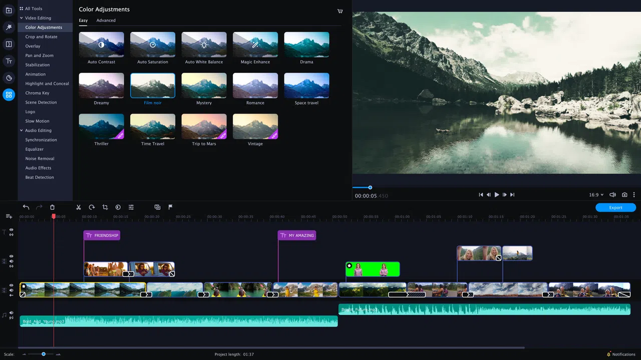 Movavi Video Editor Plus 2021 - Video Editing Software Screenshot 3