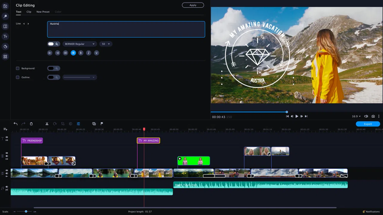 Movavi Video Editor Plus 2021 - Video Editing Software Screenshot 2