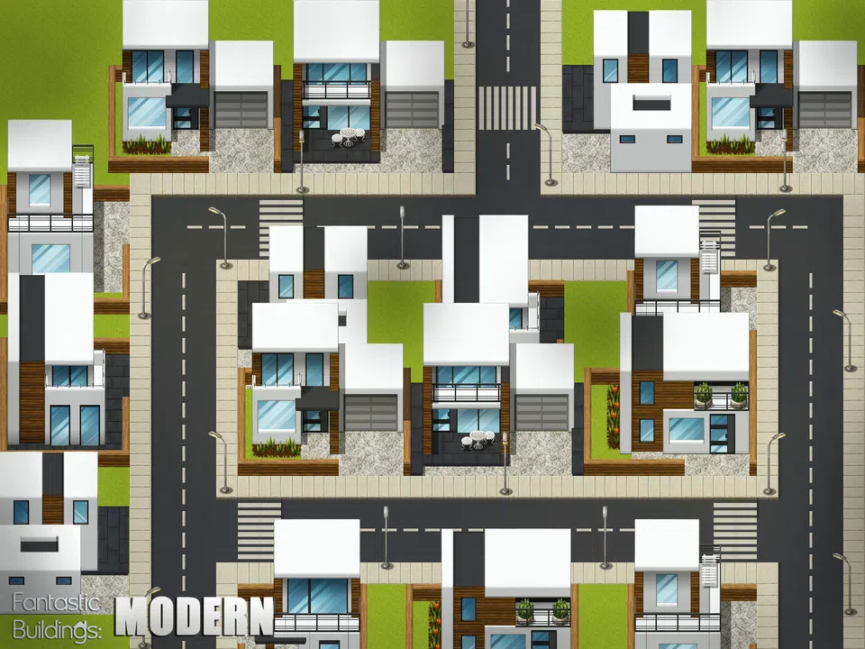 RPG Maker VX Ace - Fantastic Buildings: Modern Screenshot 1