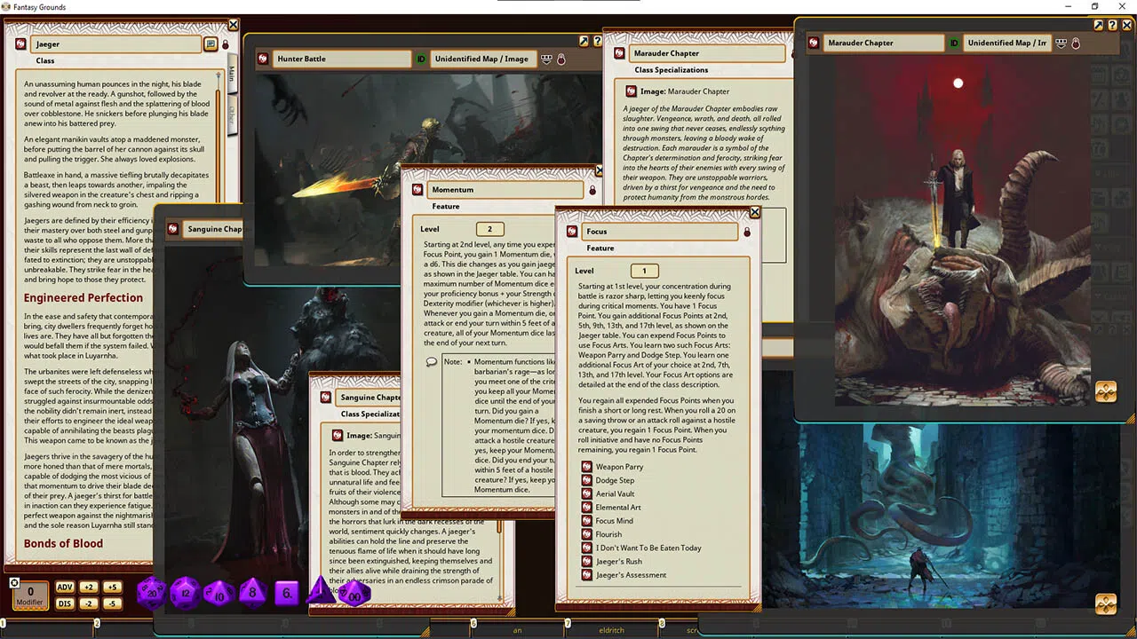 Fantasy Grounds - Steinhardt's Guide to the Eldritch Hunt Screenshot 4
