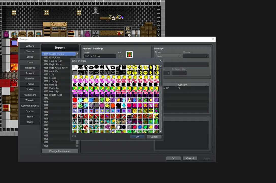 RPG Maker MZ - Pixel Pack 4 Iconsets Screenshot 0