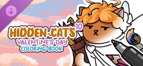 HIDDEN CATS 10: Valentine's Day ๐ป๐พ๐ - Coloring Book