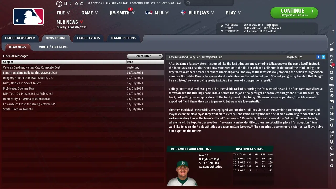 Out of the Park Baseball 22 Screenshot 6