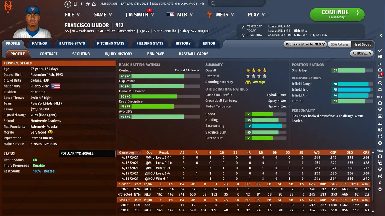 Out of the Park Baseball 22 Screenshot 3