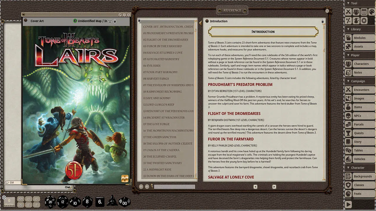 Fantasy Grounds - Tome of Beasts 3 Lairs for 5th Edition Screenshot 4