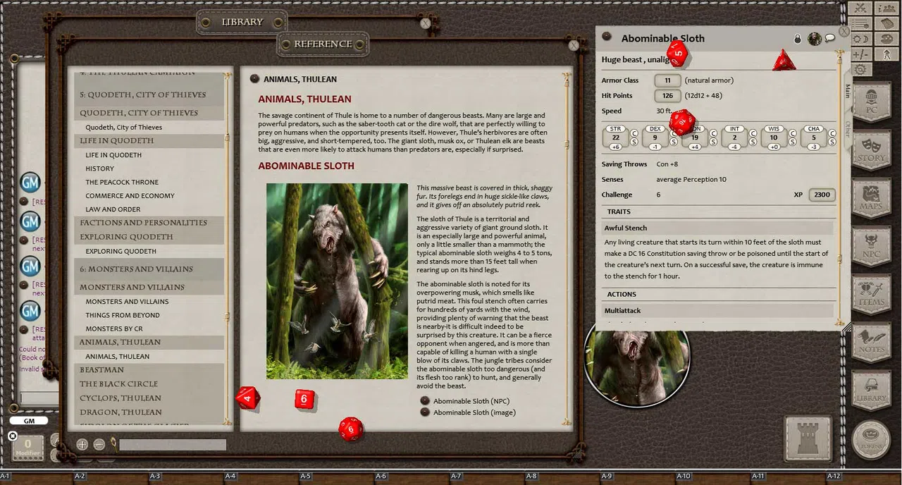 Fantasy Grounds - 5E: Primeval Thule Campaign Setting Screenshot 1