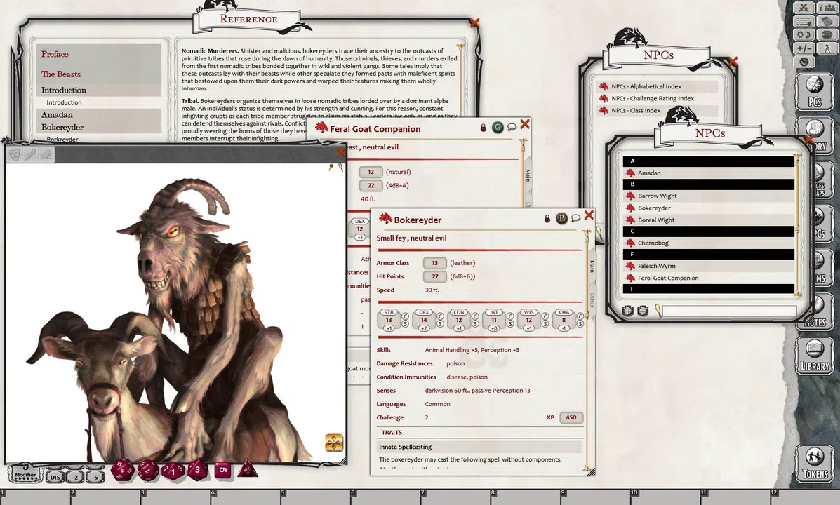 Fantasy Grounds - 5E: Beasts of Legend - Coldwood Codex Screenshot 0