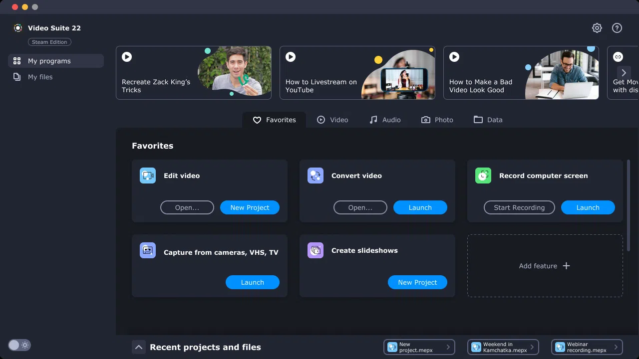Movavi Video Suite 2022 Steam Edition - Video Making Software: Video Editor Plus, Screen Recorder and Video Converter Premium Screenshot 1