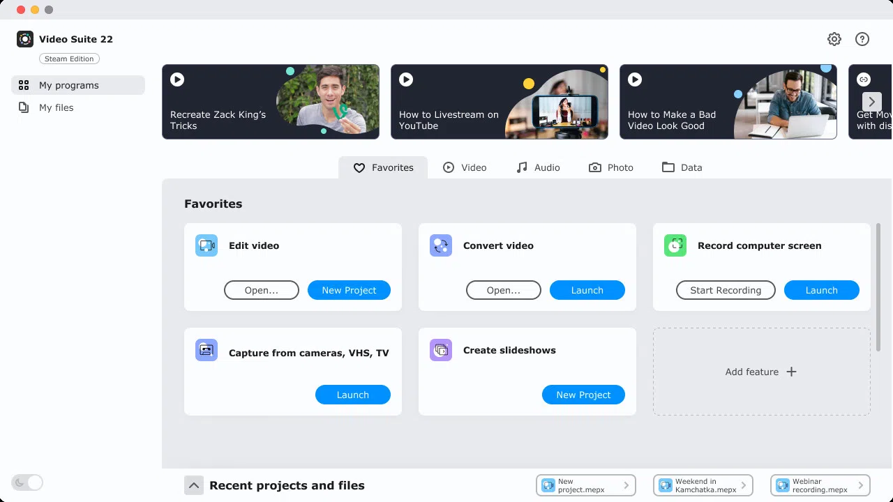 Movavi Video Suite 2022 Steam Edition - Video Making Software: Video Editor Plus, Screen Recorder and Video Converter Premium Screenshot 0