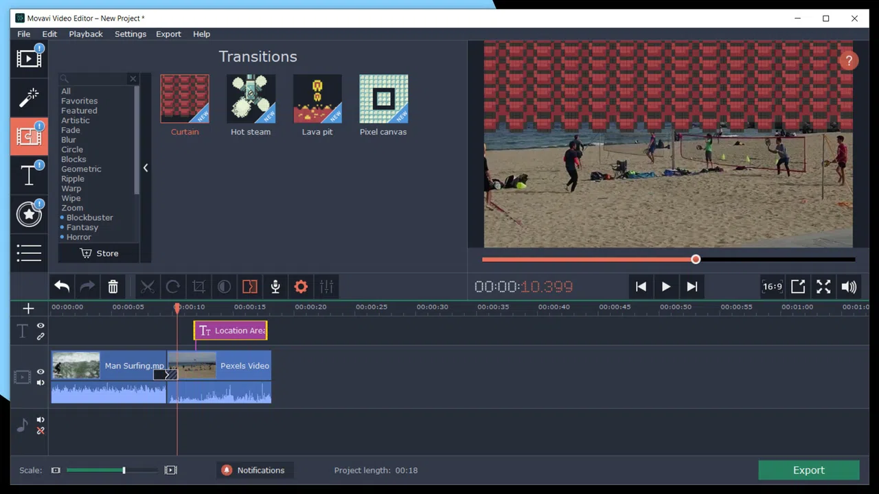 Movavi Video Suite 2022 Effects - Pixel Age Pack Screenshot 2