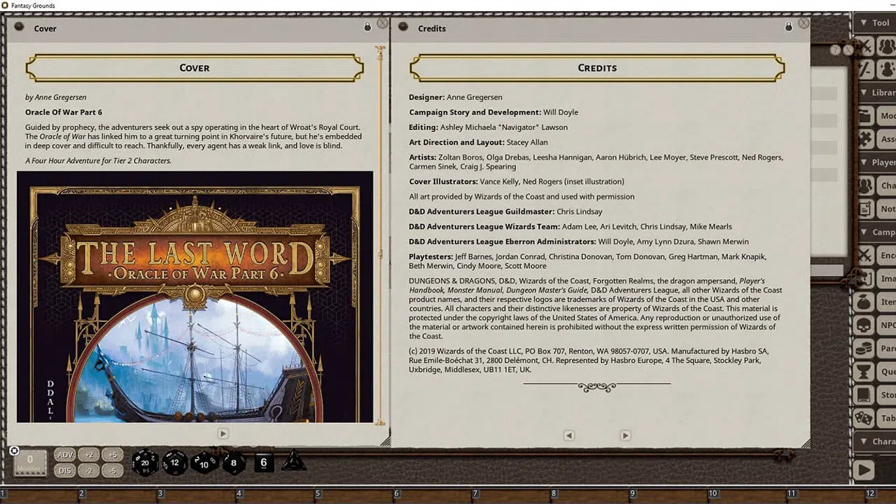 Fantasy Grounds - D&D Adventurers League EB-06 The Last Word Screenshot 3