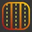 Three roads icon