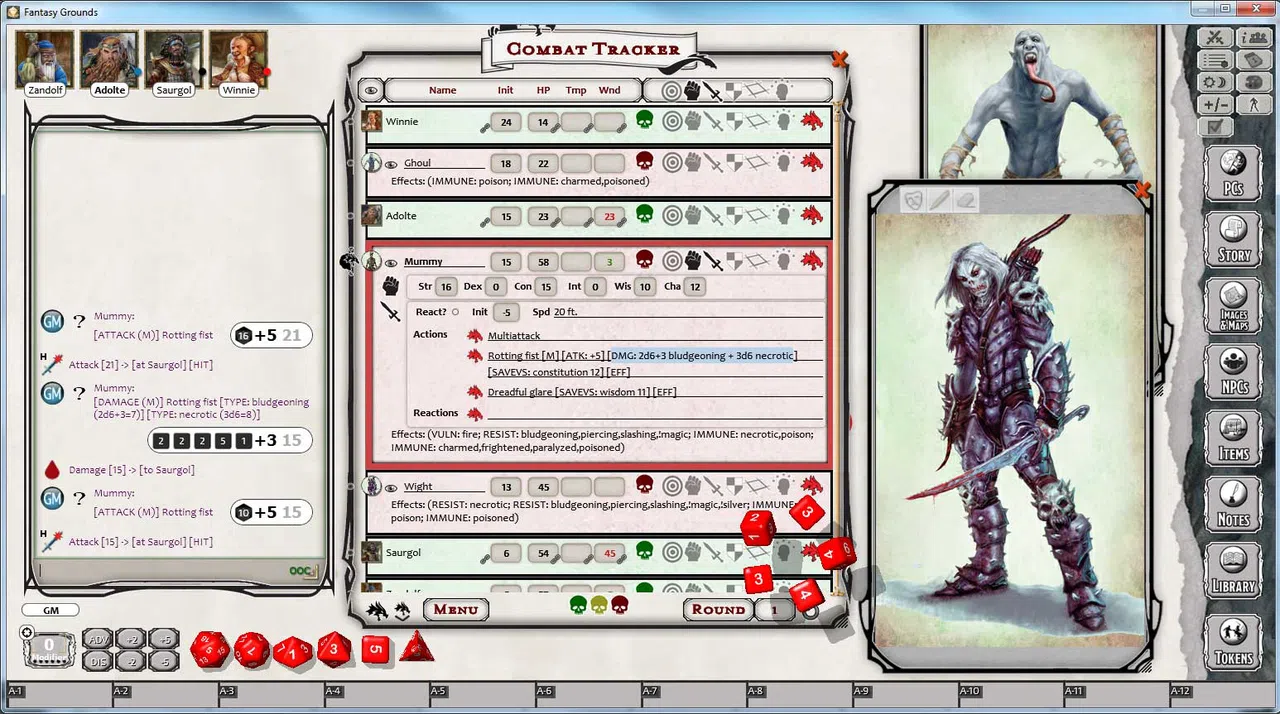 Fantasy Grounds - D&D Monster Pack - Undead Screenshot 0