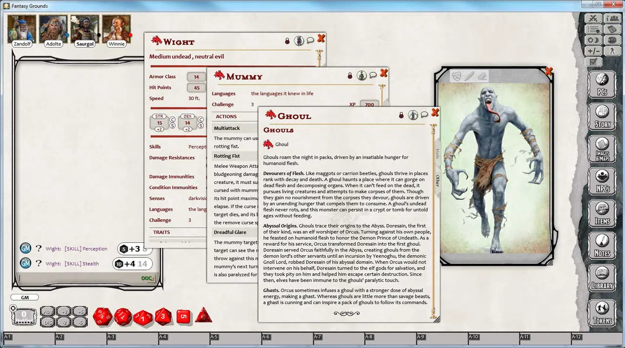 Fantasy Grounds - D&D Monster Pack - Undead Screenshot 2