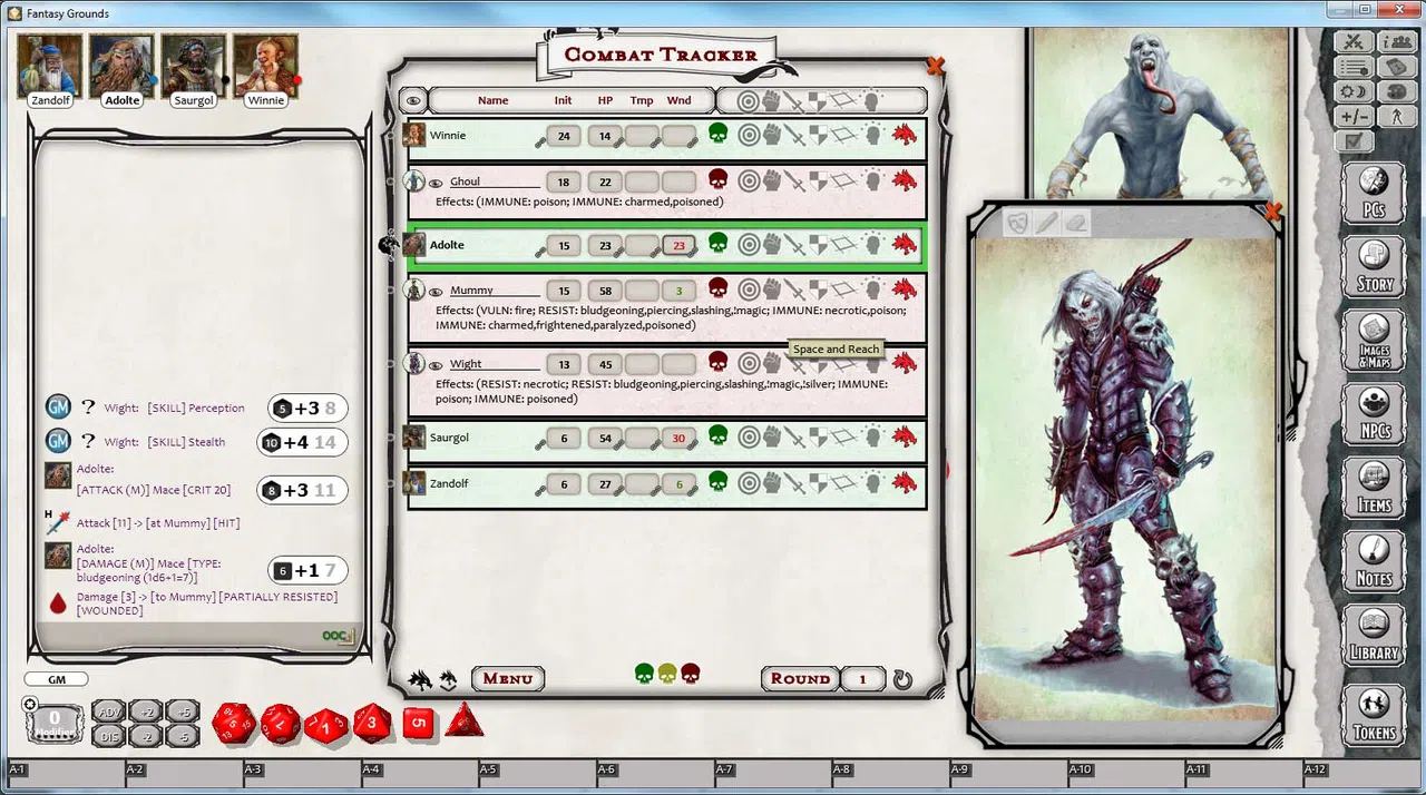 Fantasy Grounds - D&D Monster Pack - Undead Screenshot 3