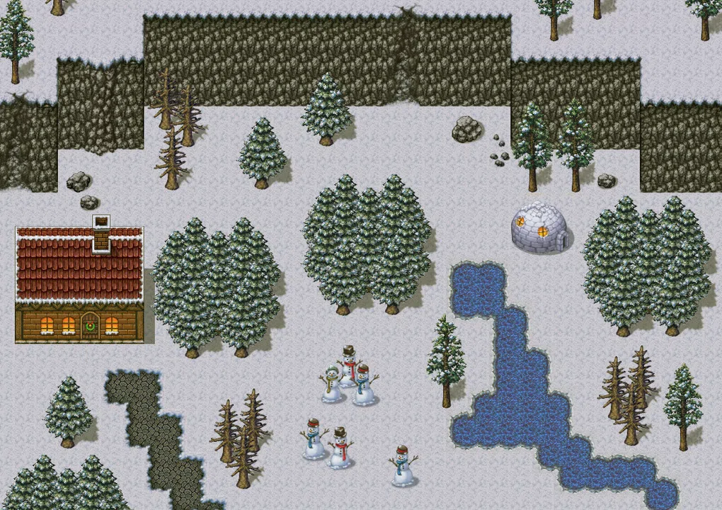 RPG Maker VX Ace - Winter Wonderland Tiles Screenshot 4