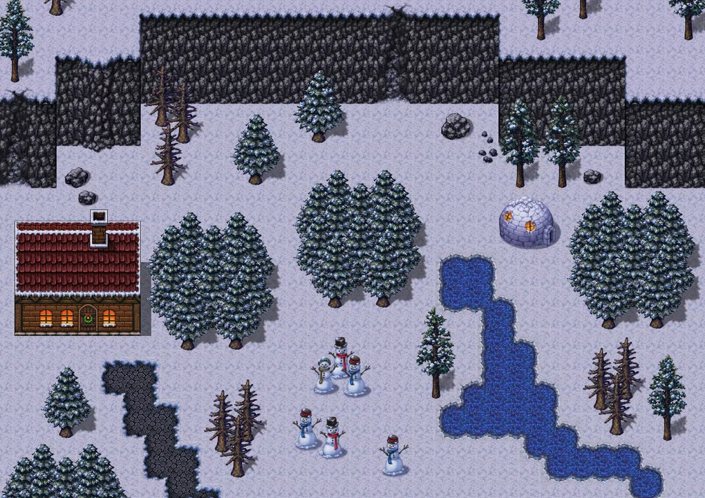 RPG Maker VX Ace - Winter Wonderland Tiles Screenshot 1